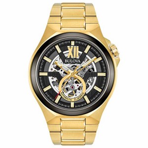 腕時計 ブローバ メンズ Bulova Men's Classic Maquina Gold Tone Stainless Steel 3-Hand Automatic Watch