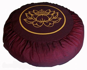 ヨガ フィットネス Boon Decor Meditation Cushion Zafu Lotus Enlightenment Burgundy