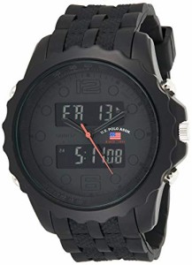 腕時計 ユーエスポロアッスン メンズ U.S. Polo Assn. Sport Men's US9269 Black Watch With Black R