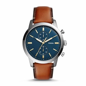 腕時計 フォッシル メンズ Fossil Men's Townsman Quartz Stainless Steel and Leather Chronograph Watch