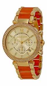 腕時計 マイケルコース レディース Michael Kors #MK6139 Women's Golden Peach Stainless Steel Crys