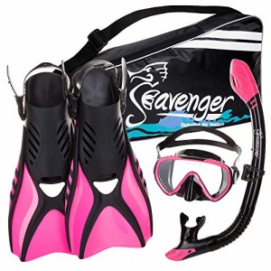 シュノーケリング マリンスポーツ Seavenger Advanced Snorkeling Set with Panoramic Mask, Trek Fin