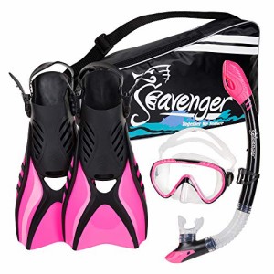 シュノーケリング マリンスポーツ Seavenger Advanced Snorkeling Set with Panoramic Mask, Trek Fin