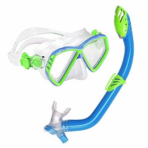 シュノーケリング マリンスポーツ U.S. Divers Junior Regal Kids Swimming Mask and Dry Top Snorkel