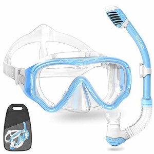 シュノーケリング マリンスポーツ WACOOL Snorkeling Snorkel Diving Scuba Package Set Gear for Kid