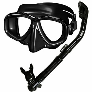 シュノーケリング マリンスポーツ Promate Snorkeling Scuba Dive Dry Snorkel Purge Mask Gear Set, 