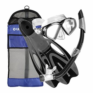 シュノーケリング マリンスポーツ U.S. Divers Adult Cozumel Mask, Seabreeze II Snorkel, Proflex F