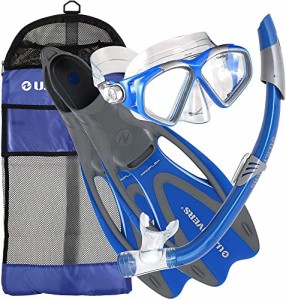 シュノーケリング マリンスポーツ U.S. Divers Large Adult Snorkeling Set Fins, Mask, Snorkel, and