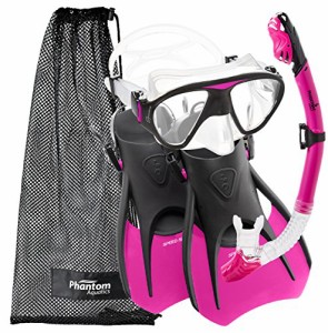 シュノーケリング マリンスポーツ Phantom Aquatics Lotus Adult Recreation Mask Snorkel Set