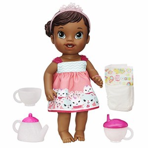 ベビーアライブ 赤ちゃん おままごと Baby Alive Lil' Sips African American Baby Has a Tea Party 