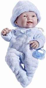 小さなサイズ 新生児 リアルな男の子の赤ちゃん 青い服 JCトイズ