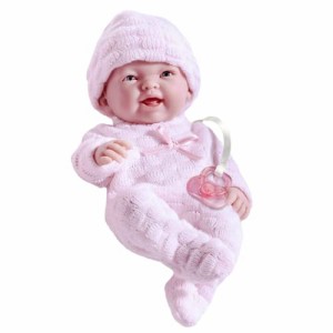 JCトイズ JC Toys リアルな新生児 女の赤ちゃん 約24センチ 人形 ベビードール ニットの衣装、帽子 