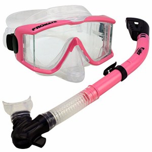 シュノーケリング マリンスポーツ Snorkeling Scuba Dive DRY Snorkel Purge Edgless Mask Gear Set, 