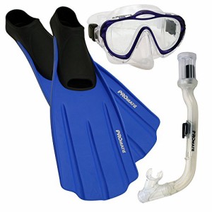 シュノーケリング マリンスポーツ Junior Snorkeling Scuba Dive Purge Mask Dry Snorkel Full Foot F