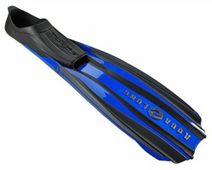 シュノーケリング マリンスポーツ Aqua Lung Stratos 3 Full Foot Diving Fins-Blue-LG