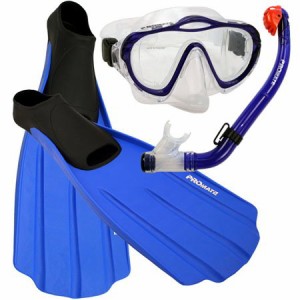 シュノーケリング マリンスポーツ Promate Junior Snorkeling Scuba Diving Purge Mask Dry Snorkel F