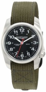 腕時計 ベルトゥッチ メンズ Bertucci A-1S Field Watch 10112 - Black Dial - Olive Band