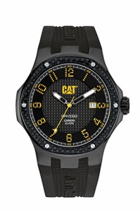 腕時計 キャタピラー メンズ CAT WATCHES Men's A516121111 Carbon Analog Display Quartz Black Watch