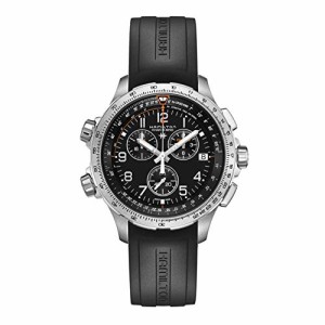 腕時計 ハミルトン メンズ Hamilton X-Wind GMT Chronograph Black Dial Men'sWatch H77912335