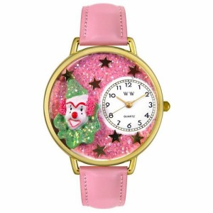 腕時計 気まぐれなかわいい プレゼント Whimsical Gifts Pink Gliiter Clown 3D Watch Collection |