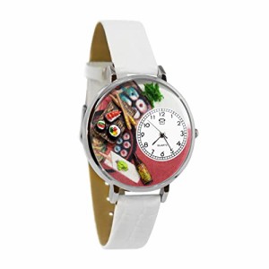 腕時計 気まぐれなかわいい プレゼント Whimsical Gifts Sushi 3D Watch | Silver Finish Large | U