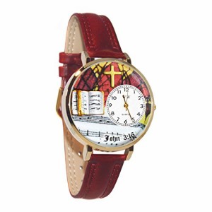 腕時計 気まぐれなかわいい プレゼント Whimsical Gifts John 3:16 3D Watch | Gold Finish Large |