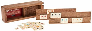 ボードゲーム 英語 アメリカ Front Porch Classics, Rummikub Vintage Edition in All-Wood Storage Case