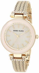 腕時計 アンクライン レディース Anne Klein Women's Premium Crystal Accented Mesh Bracelet Watch