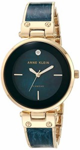 腕時計 アンクライン レディース Anne Klein Women's AK/2512NVGB Diamond-Accented Gold-Tone and Nav