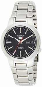 腕時計 セイコー メンズ Seiko 5 Men's SNKA07 Automatic Black Dial Stainless Steel Watch