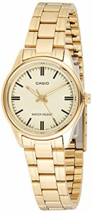 腕時計 カシオ レディース Casio Women's LTP-V005G-9A Gold Stainless Steel Analog Watch