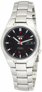 腕時計 セイコー メンズ Seiko Men's 5' Japanese Automatic Stainless Steel Casual Watch, Color: Black 