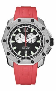腕時計 ノーティカ メンズ Nautica Men's N24517G NVL100 Red Resin Watch