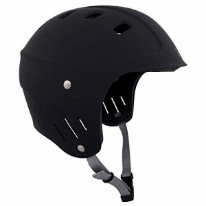 ウォーターヘルメット 安全 マリンスポーツ NRS Chaos Full-Cut Kayak Helmet-Black-M