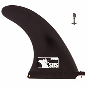 サーフィン フィン マリンスポーツ SBS 8" Longboard & SUP Single Fin - Free No Tool Fin Screw - 8