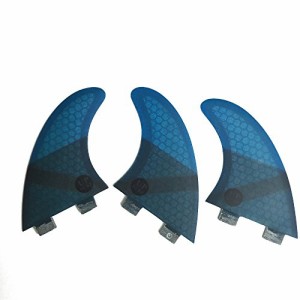 サーフィン フィン マリンスポーツ UPSURF Fibreglass Surfboard Fins M Size Thruster Double Tabs F