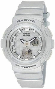 腕時計 カシオ レディース Casio Women's Baby G BGA195-8A Silver Rubber Quartz Sport Watch