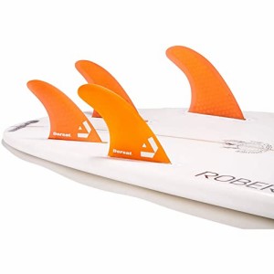 サーフィン フィン マリンスポーツ DORSAL Surfboard Fins Quad 4 Set Future Compatible Orange Medi