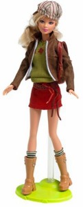 バービー バービー人形 Fashion Fever Barbie -Deep Orange Short Skirt and Light Brown Jacket (2004)
