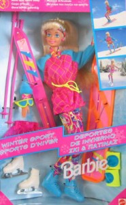 バービー Barbie　ウィンタースポーツ スキー、スノーボード、スケート マテル