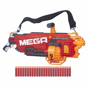 ナーフ Nerf Nストライク メガ メガマストドン 24ダーツ回転ドラム 24個のメガウィスラーダーツが