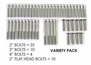 海外正規品 並行輸入品 アメリカ直輸入 Escape Climbing 49 Stainless Steel Bolt Variety Pack | D