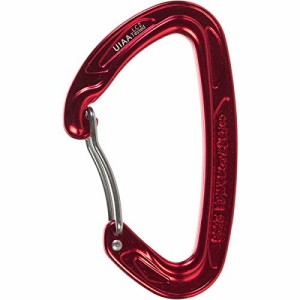 海外正規品 並行輸入品 アメリカ直輸入 Mad Rock Ultra Light Bent Carabiner (Red)