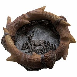 灰皿 海外モデル アメリカ Decorative Deer Antler Ashtray in Rustic Hunting Lodge Bar Decorations or 