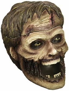 灰皿 海外モデル アメリカ Evil Undead Zombie Head Ashtray Statue with Cover for Spooky Graveyard Hal