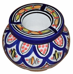 灰皿 海外モデル アメリカ Ceramic Ashtrays Hand Made Moroccan smokless Ceramic Medium