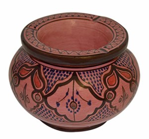 灰皿 海外モデル アメリカ Moroccan Handmade Two-piece Ceramic Ashtray