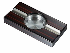 灰皿 海外モデル アメリカ Visol Windsor Macassar Ebony Wood Finish Cigar Ashtray