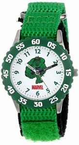 腕時計 マーベルコミック アメコミ Marvel Kids' W001478 Hulk Stainless Steel with Green Bezel, Gr