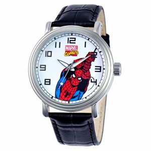 腕時計 マーベルコミック アメコミ Marvel Spider-Man Adult Vintage Analog Quartz Watch, Black